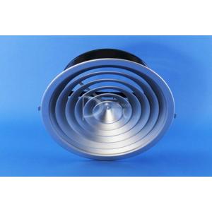DIFUSOR CIRCULAR CLÁSICO DS + R + C  10" COLOR ALUMINIO