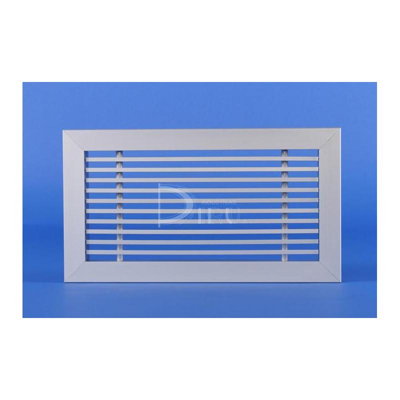 REJILLA LINEAL CON MARCO RL-C + M + R  200 x 300 COLOR BLANCO + MARCOS DE MONTAJE + REGULACIÓN