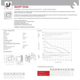 Extractor baño Silent Dual 100 220-240V