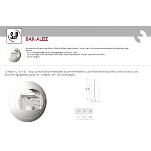 BOCA DE EXTRACCIÓN AUTORREGULABLE BLANCO BAR30