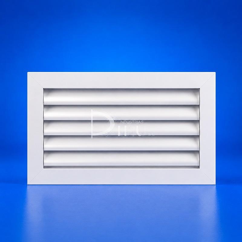 Rejilla lamas curvas horizontales CH1 Diru aluminio anodizado impulsion techo