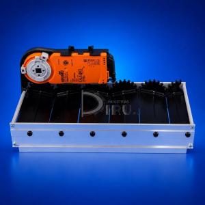 Regulacion RR Diru con servomotor Belimo CM230 accionamiento electrico