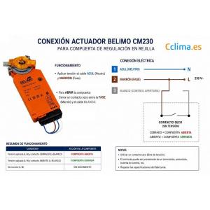 motor belimo conexion electrica