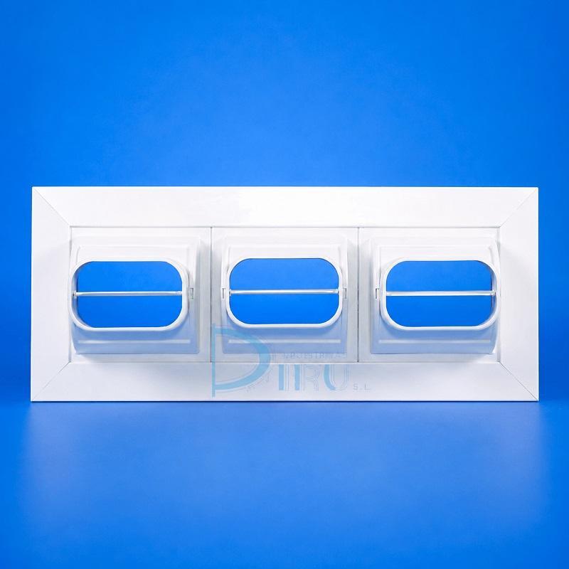 Boca inductora BIR+M Diru 1 linea salida superficie plana policarbonato