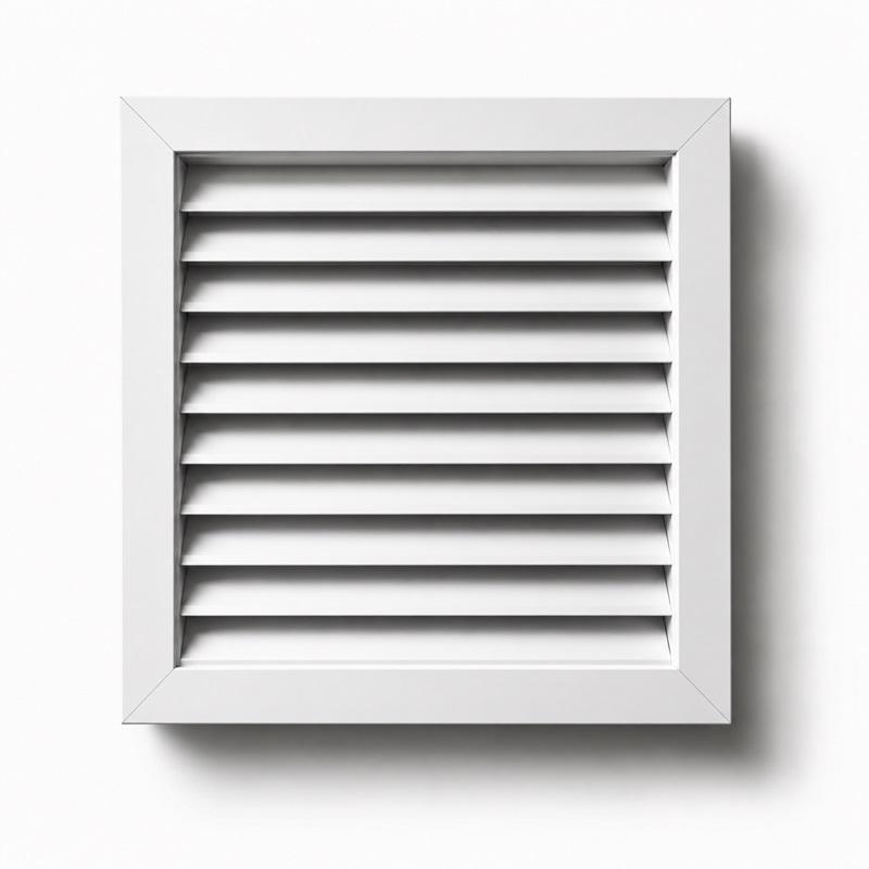 Rejilla toma aire exterior BasicAir lacada blanco RAL 9016 vista frontal