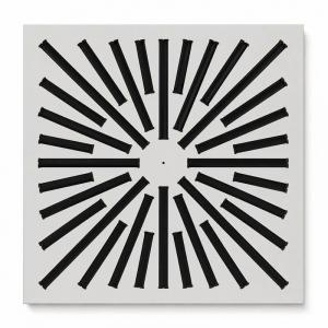Difusor rotacional cuadrado BasicAir BA-DROT-600-32R blanco 595x595mm 32 ranuras techo modular