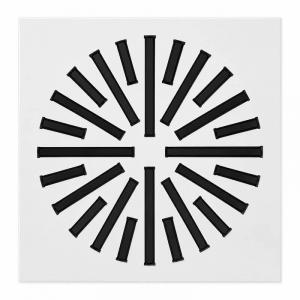 Difusor rotacional cuadrado BasicAir BA-DROT-600-24R blanco 595x595mm 24 ranuras
