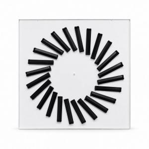 Difusor rotacional cuadrado BasicAir BA-DROT-600-24 blanco 595x595mm 24 ranuras tangenciales