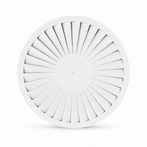 Difusor rotacional circular troquelado BasicAir BA-DROTC-600-34 blanco 34 ranuras chapa 600mm