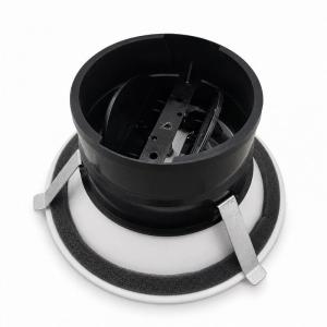 Difusor circular regulable BasicAir BA-DCI instalado techo escayola pladur tubo flexible circular
