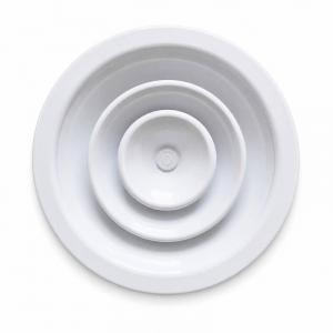 Difusor circular regulable BasicAir BA-DCI blanco anillos concentricos techo fijo