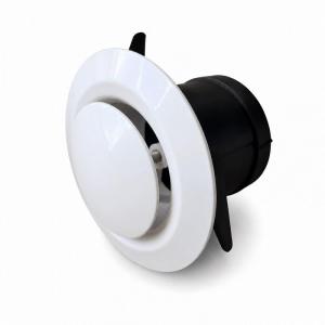 Boca extraccion redonda BasicAir BA-BE-ABS ABS blanco 75mm 125mm