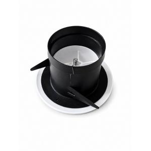 Boca extraccion redonda BasicAir BA-BE-ABS ABS blanco 75mm 125mm