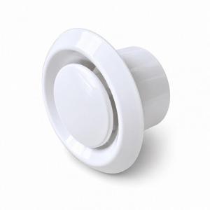 Boca extraccion redonda BasicAir BA-BE-PO polipropileno blanco 100mm 125mm