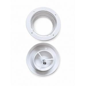 Boca extraccion redonda BasicAir BA-BE-PO polipropileno blanco 100mm 125mm dos piezas