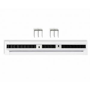 Difusor lineal BasicAir BA-DL perfil ancho blanco RAL 9016 lamas orientables una via