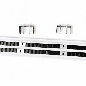 Difusor lineal BasicAir BA-DL perfil ancho blanco RAL 9016 lamas orientables fijacion
