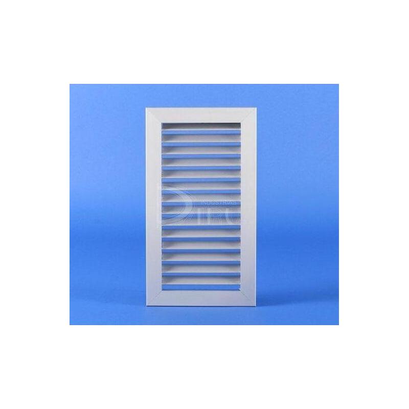 Rejilla de retorno lamas verticales fijas 45 grados RRFV aluminio Industrias Diru