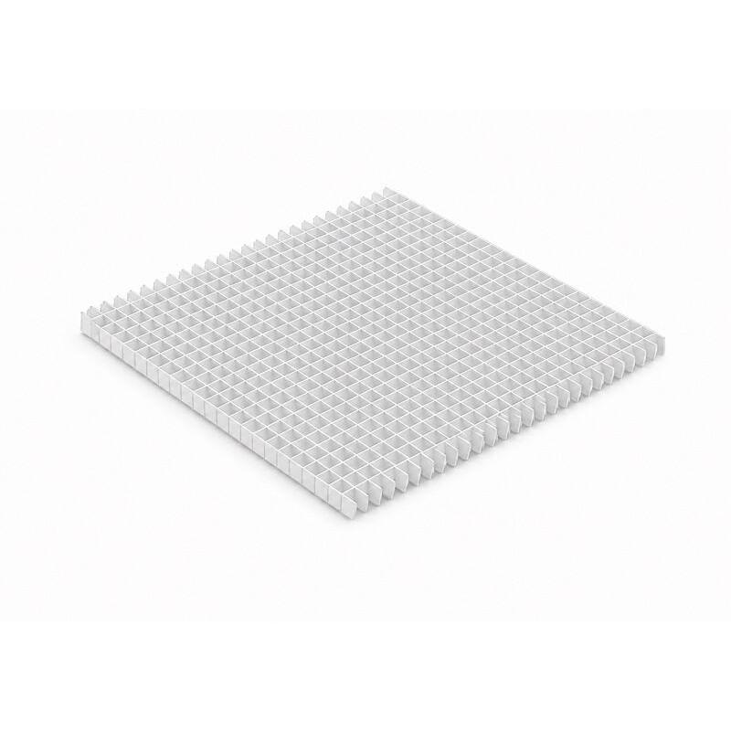 Rejilla retorno reticula techo desmontable aluminio blanco BasicAir