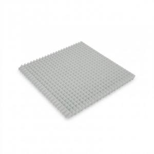 Rejilla retorno reticula 45 grados discreta techo desmontable aluminio blanco BasicAir