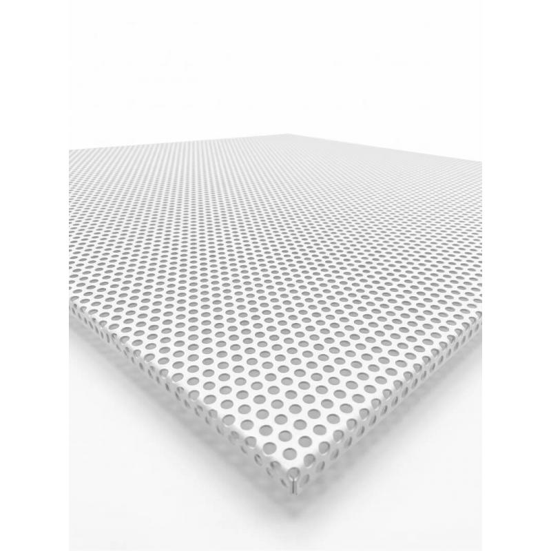 Rejilla retorno chapa perforada 595x595 mm techo modular blanco RAL 9016 BasicAir