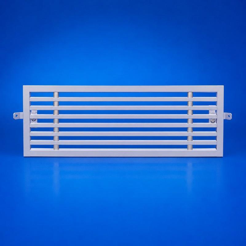 Rejilla lineal RLC-P15 para placas de yeso laminado blanco RAL 9016 Industrias Diru
