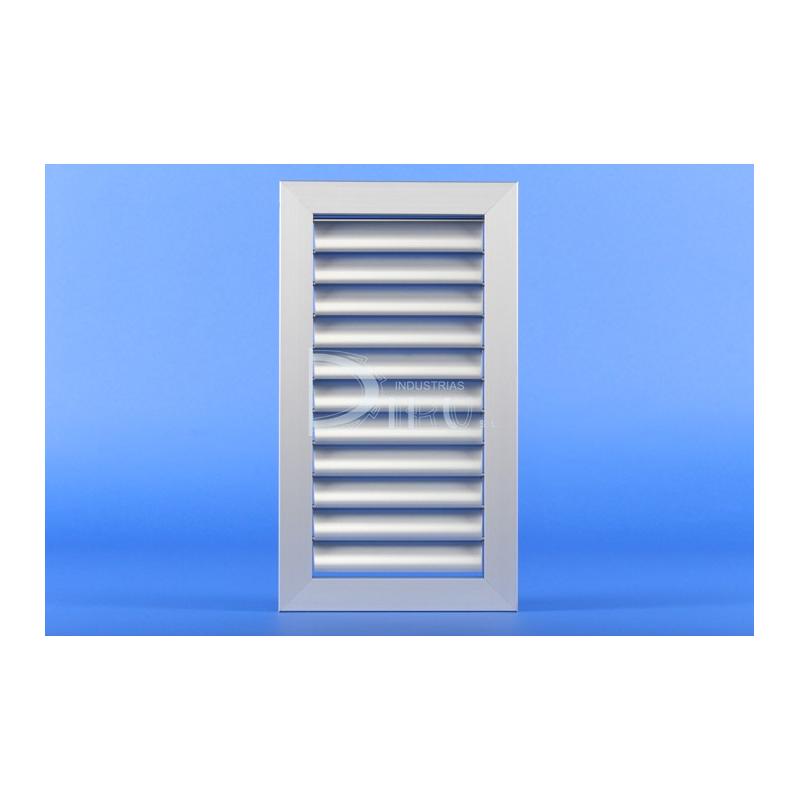 Rejilla Lama Curva CV1 300 x 350 Color ALUMINIO