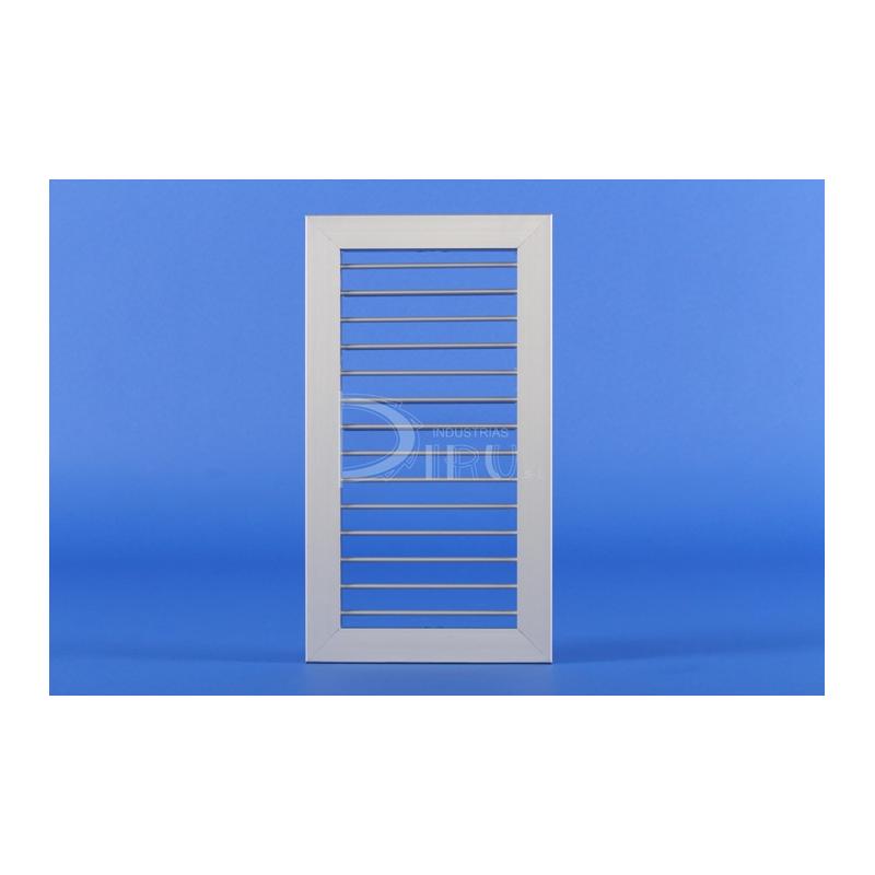 Rejilla Lamas Orientables Simple Deflexión MV + M 100 x 700 Color BLANCO