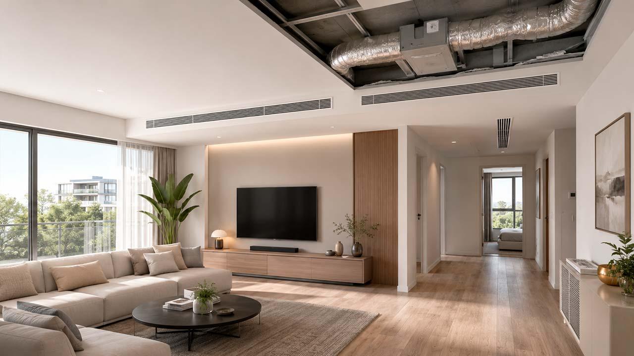 Aire acondicionado por conductos para 100m2: cómo dimensionar bien, evitar ruido y acertar con la instalación